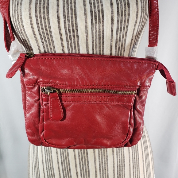 Karla Hanson Handbags - Karla Hanson NWT Red Crossbody Bag